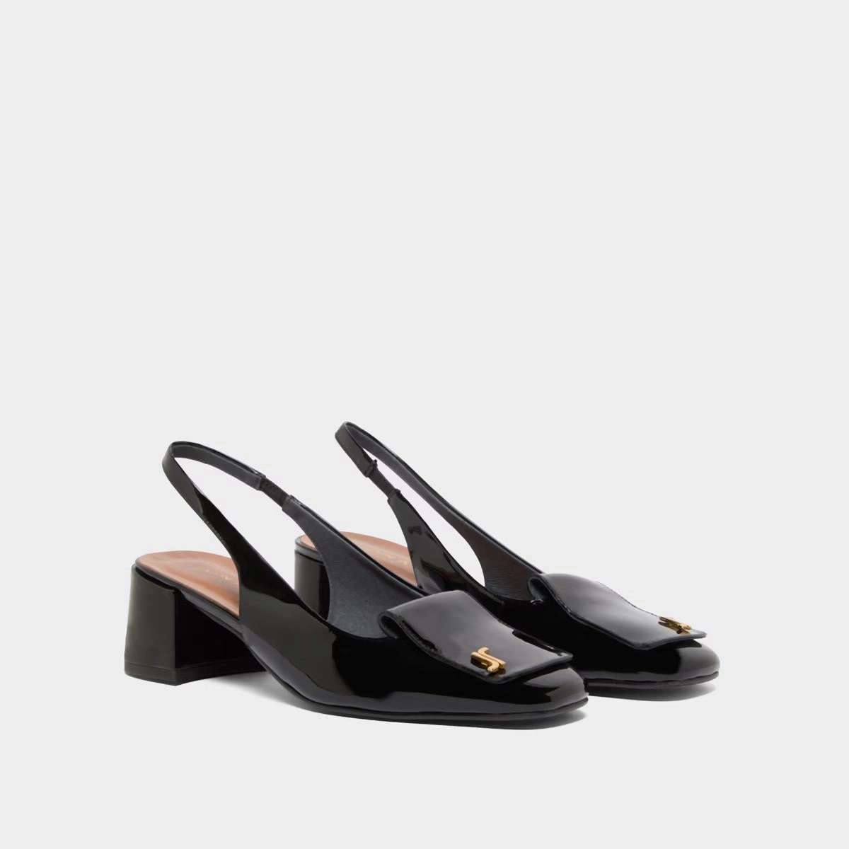 264- Daiki Vernis Noir Stylish Footwear