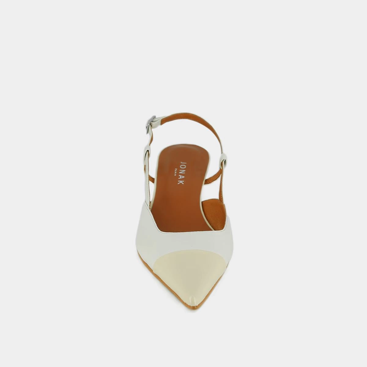264- Dakara Vernis/cuir Ecru-ecru Stylish Footwear