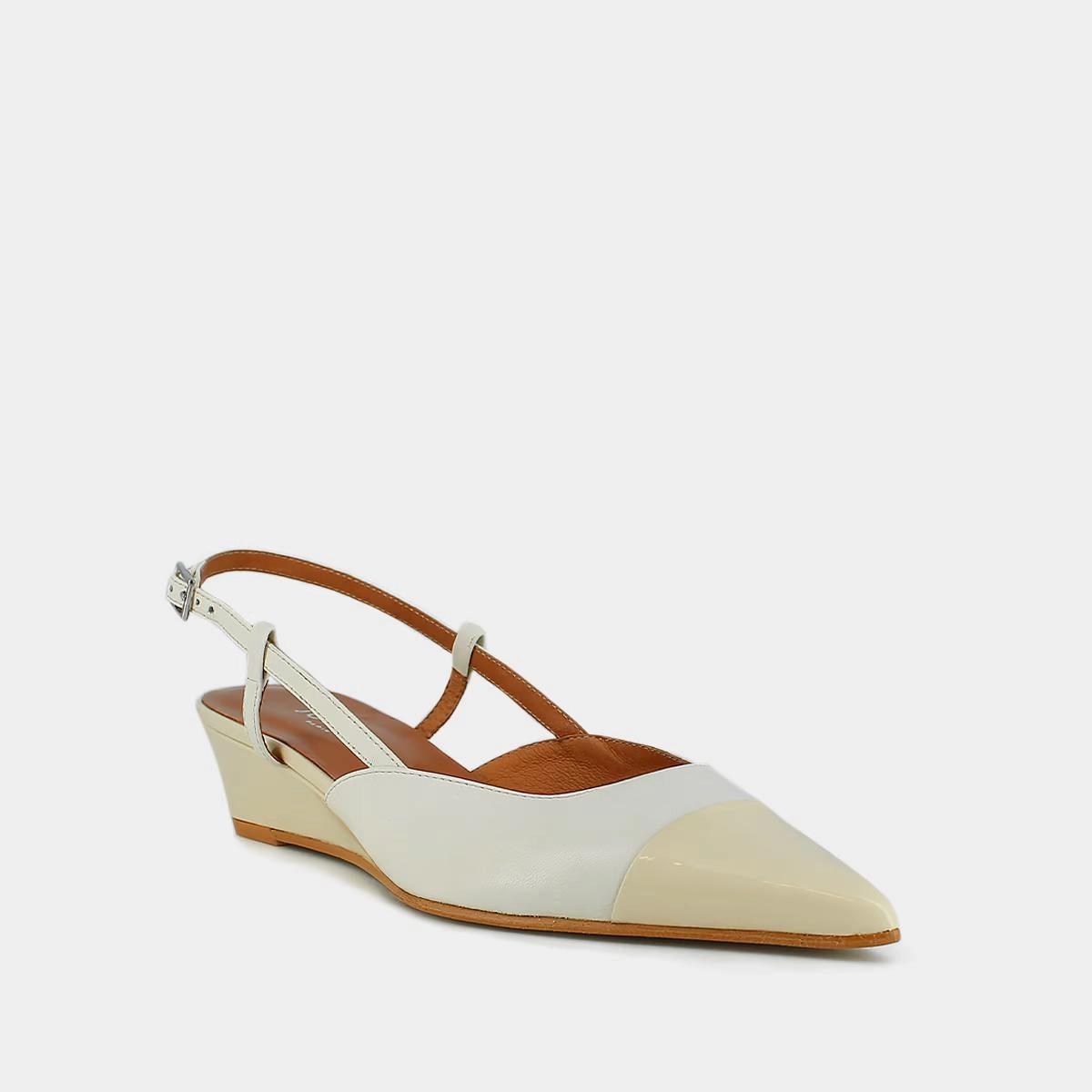 264- Dakara Vernis/cuir Ecru-ecru Stylish Footwear