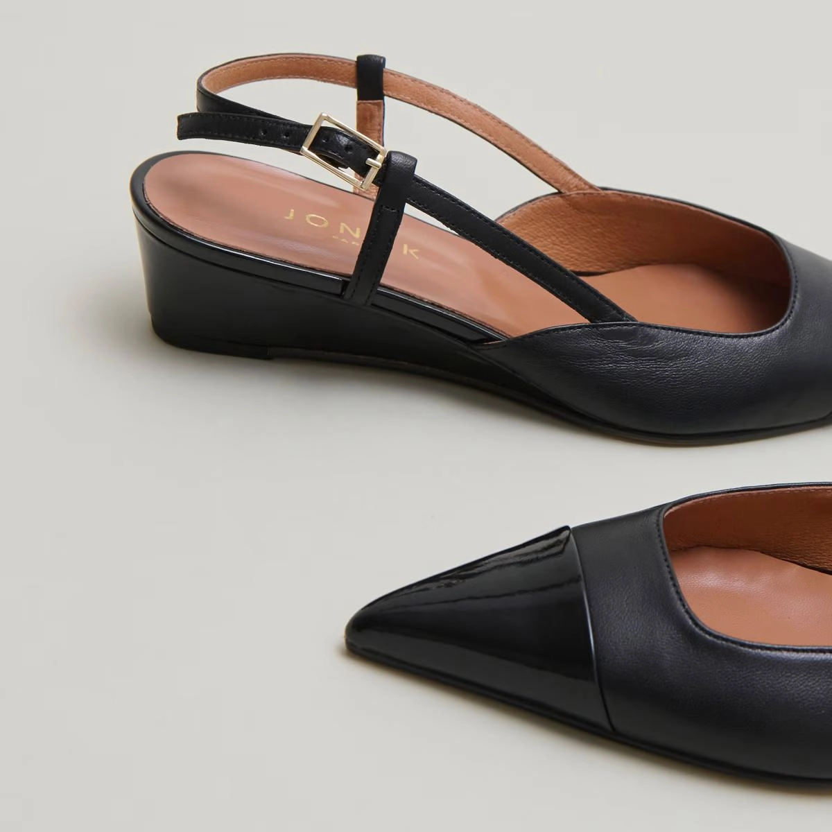 264- Dakara Vernis/cuir Noir-noir Stylish Footwear