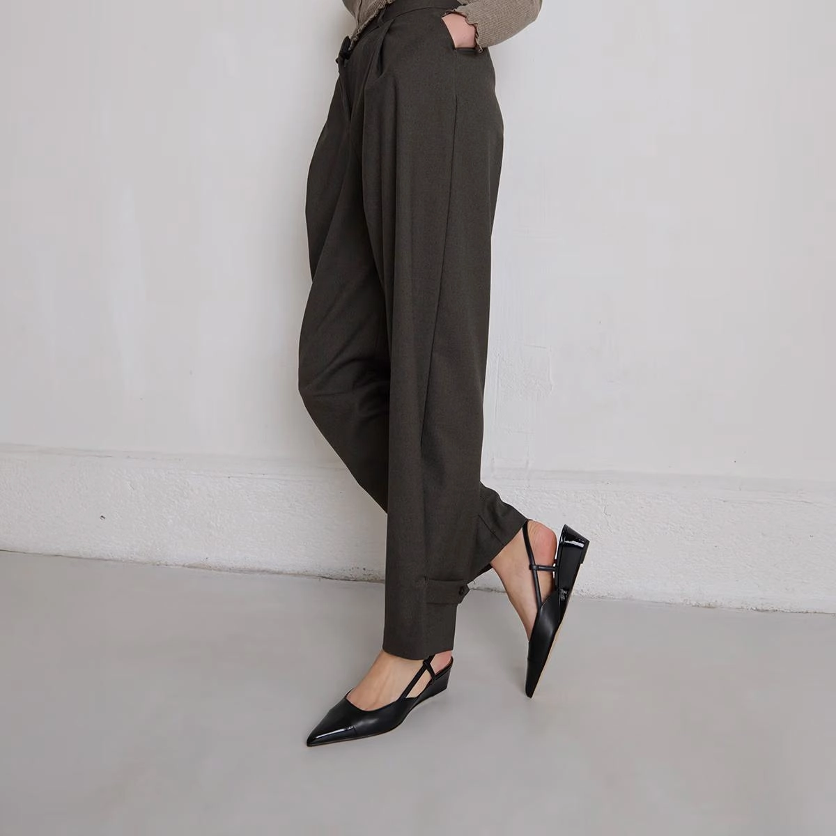 264- Dakara Vernis/cuir Noir-noir Stylish Footwear