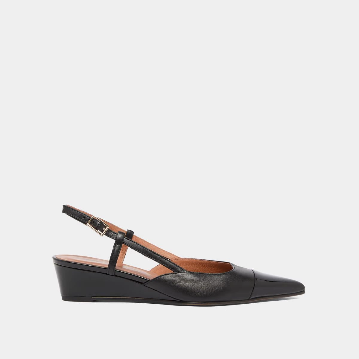 264- Dakara Vernis/cuir Noir-noir Stylish Footwear