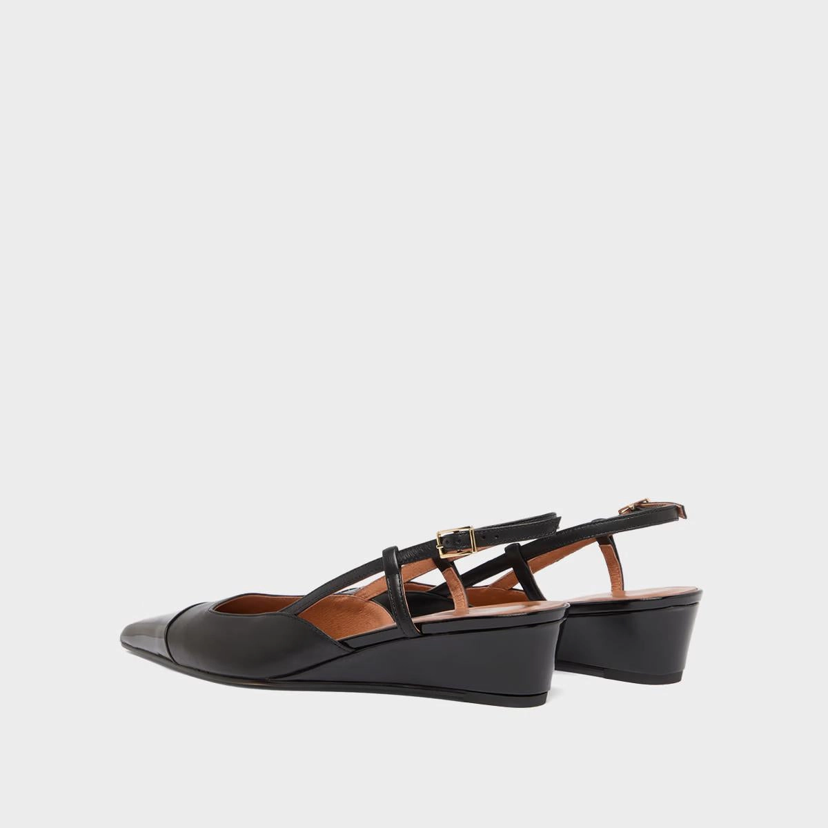 264- Dakara Vernis/cuir Noir-noir Stylish Footwear