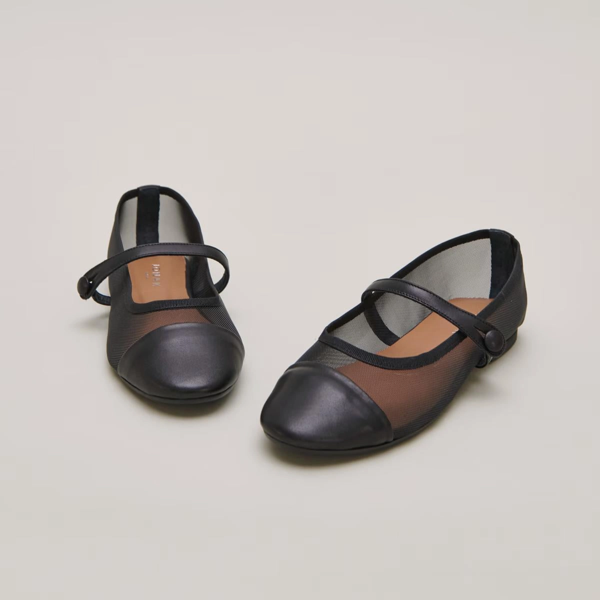 264- Dala Cuir/resille Noir-noir Jonak women's stylish shoes with modern design
