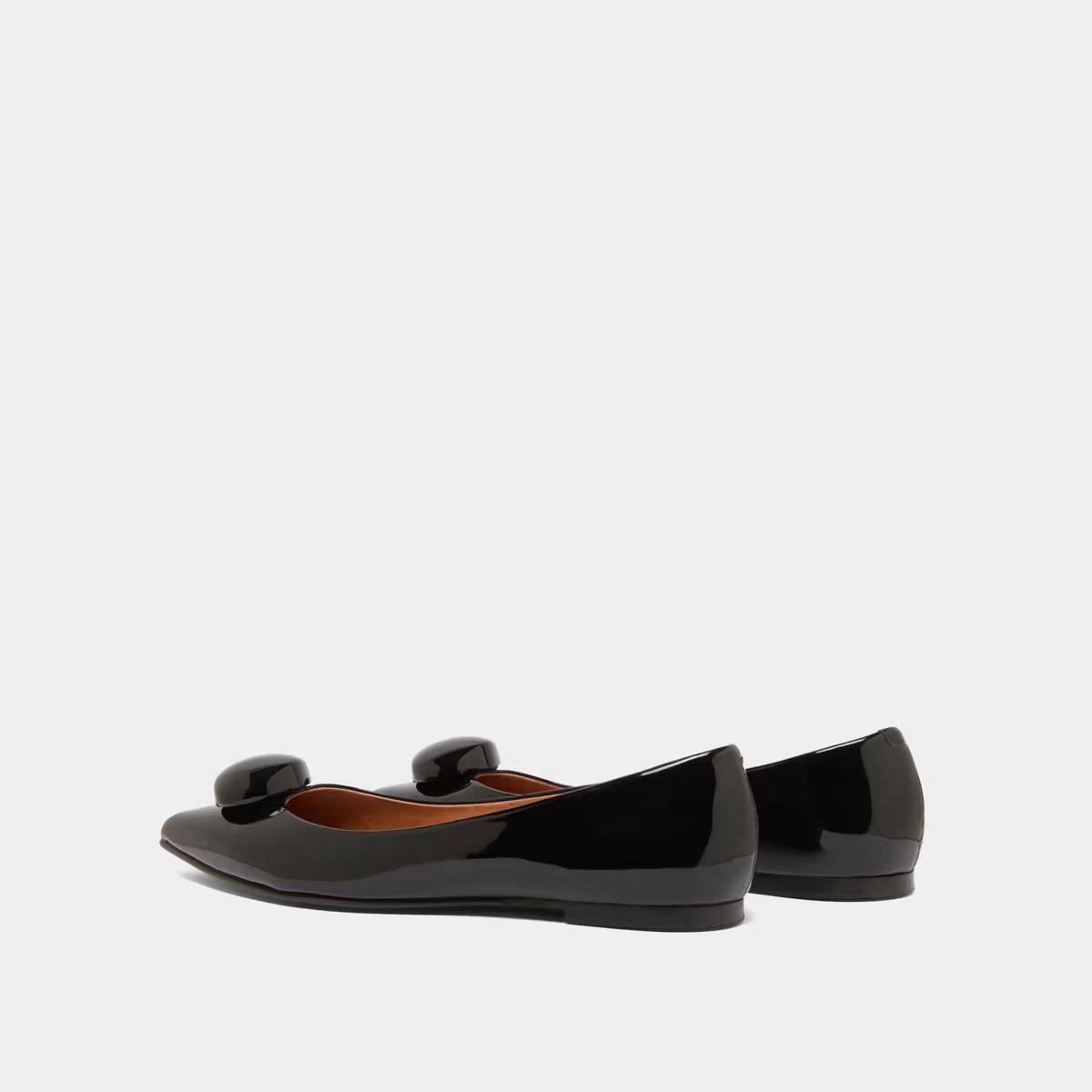 264- Dalido Vernis Noir Stylish Footwear