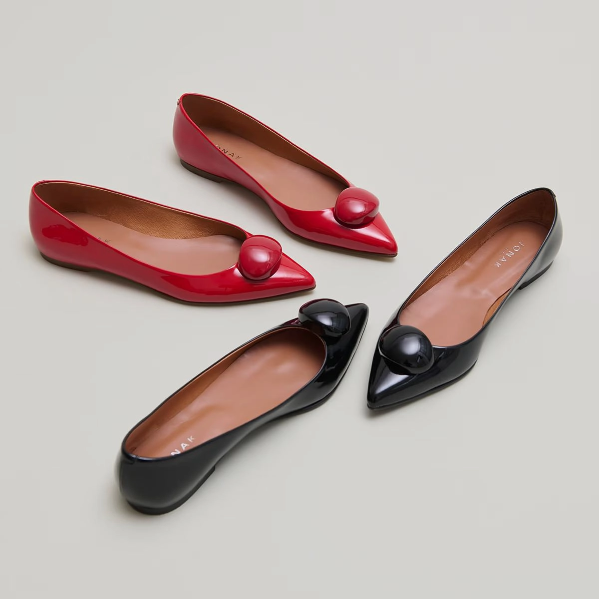 264- Dalido Vernis Noir Stylish Footwear