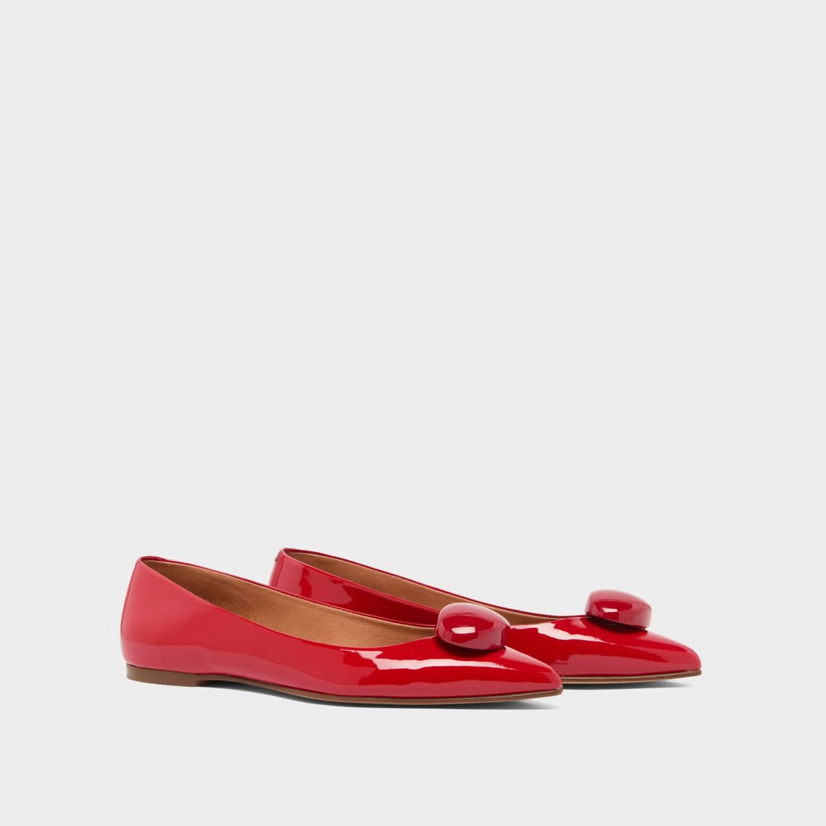 264- Dalido Vernis Rouge Stylish Footwear