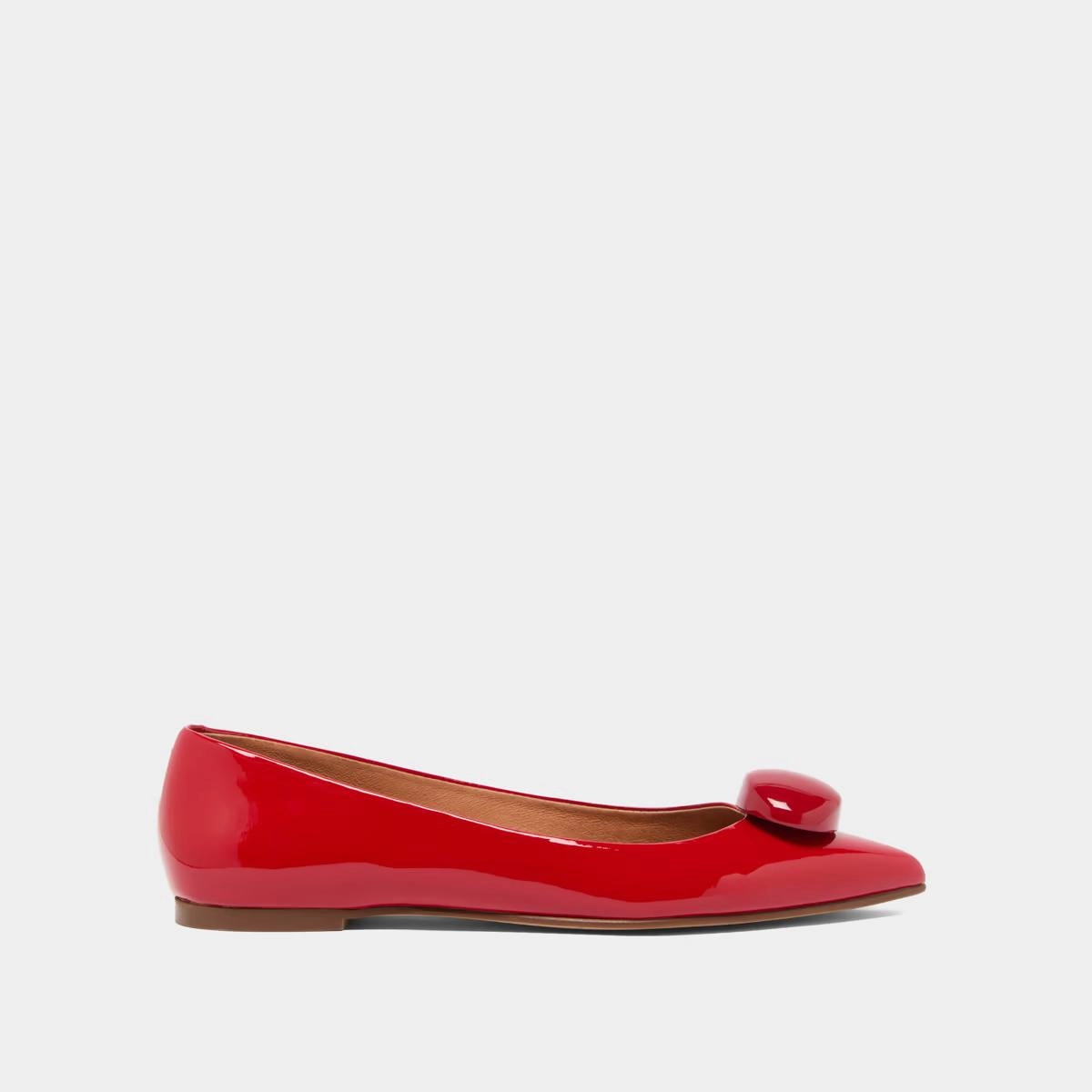 264- Dalido Vernis Rouge Stylish Footwear