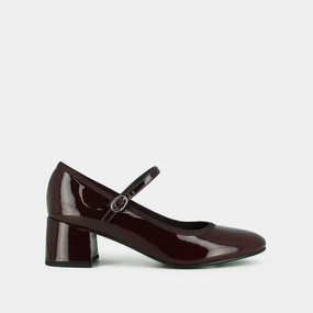 264- Dalmatie Vernis Bordeaux Jonak women's stylish shoes with modern design
