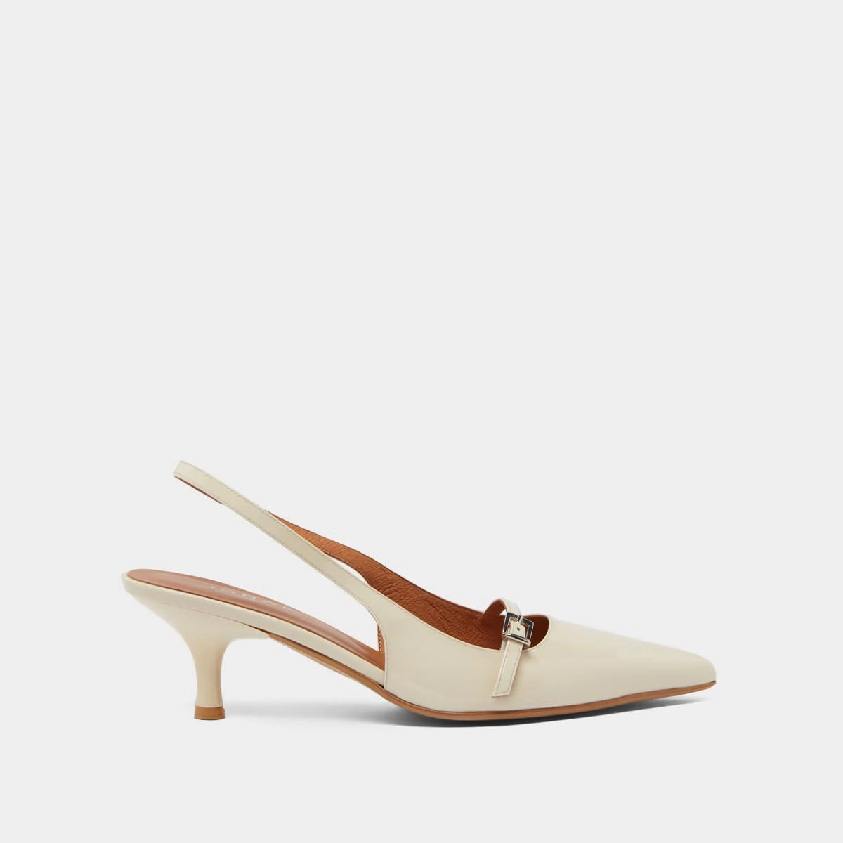 264- Damoiselle Vernis Ecru Stylish Footwear
