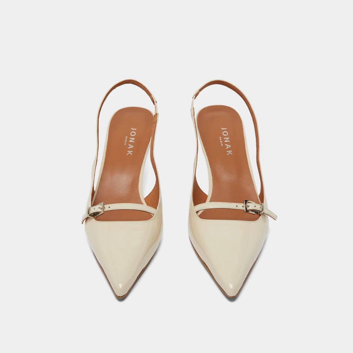264- Damoiselle Vernis Ecru Stylish Footwear
