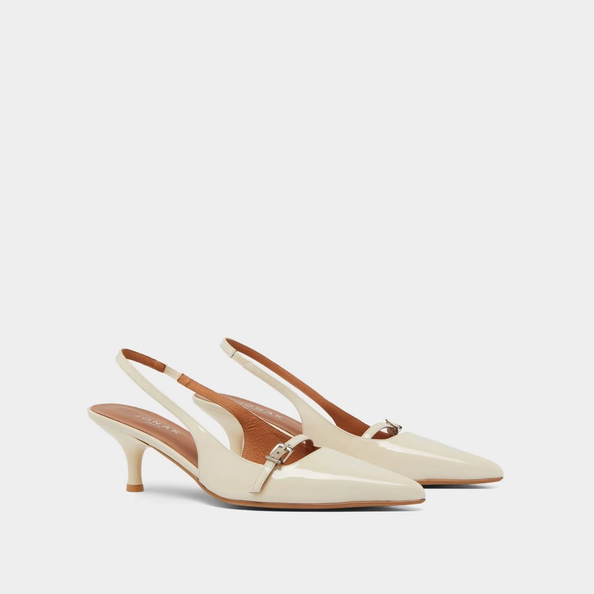 264- Damoiselle Vernis Ecru Stylish Footwear