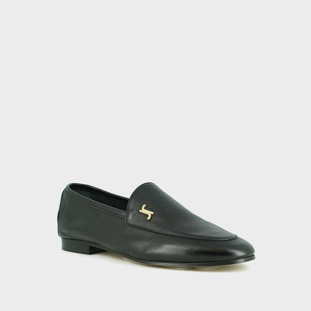 264- Daty Cuir Noir Stylish Footwear