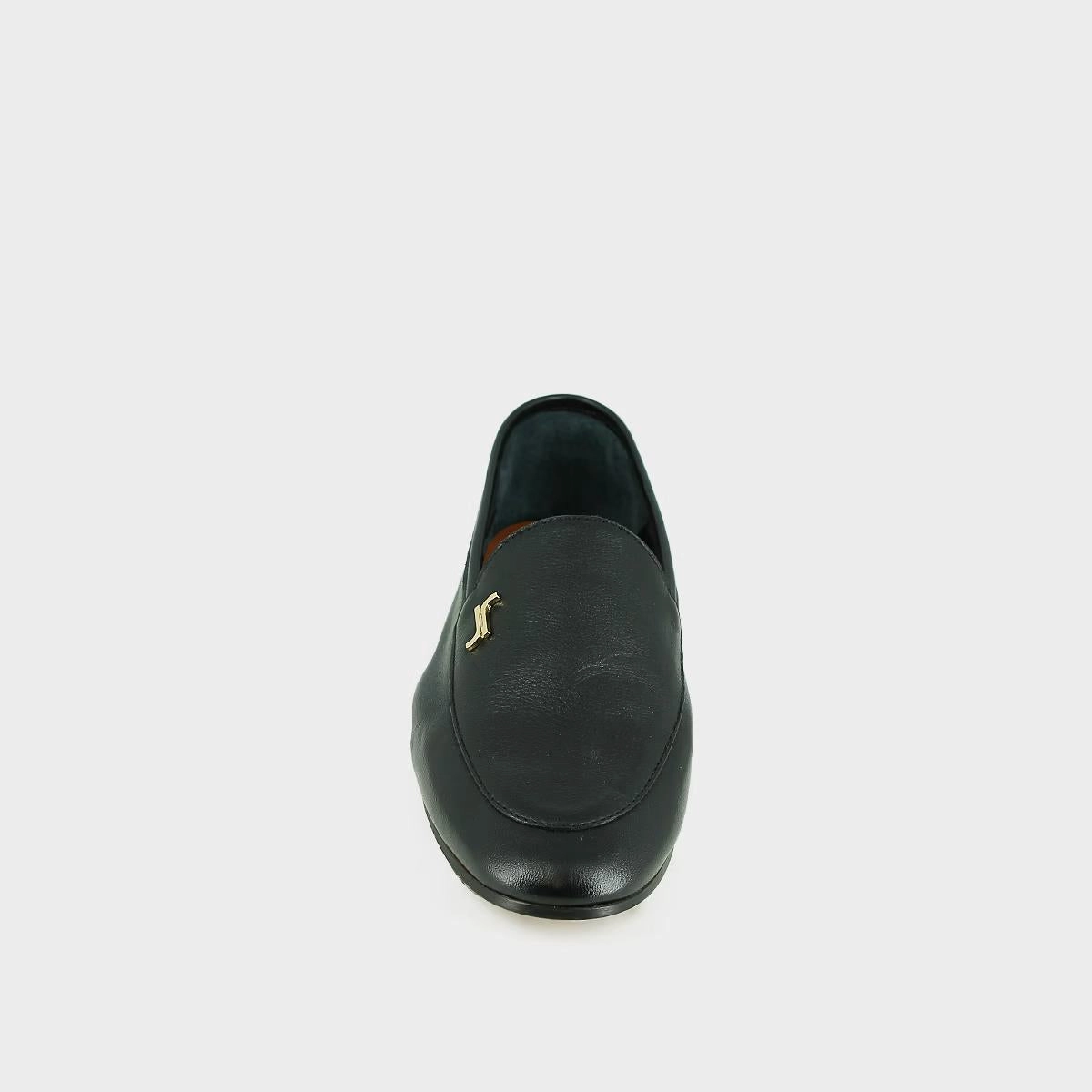 264- Daty Cuir Noir Stylish Footwear
