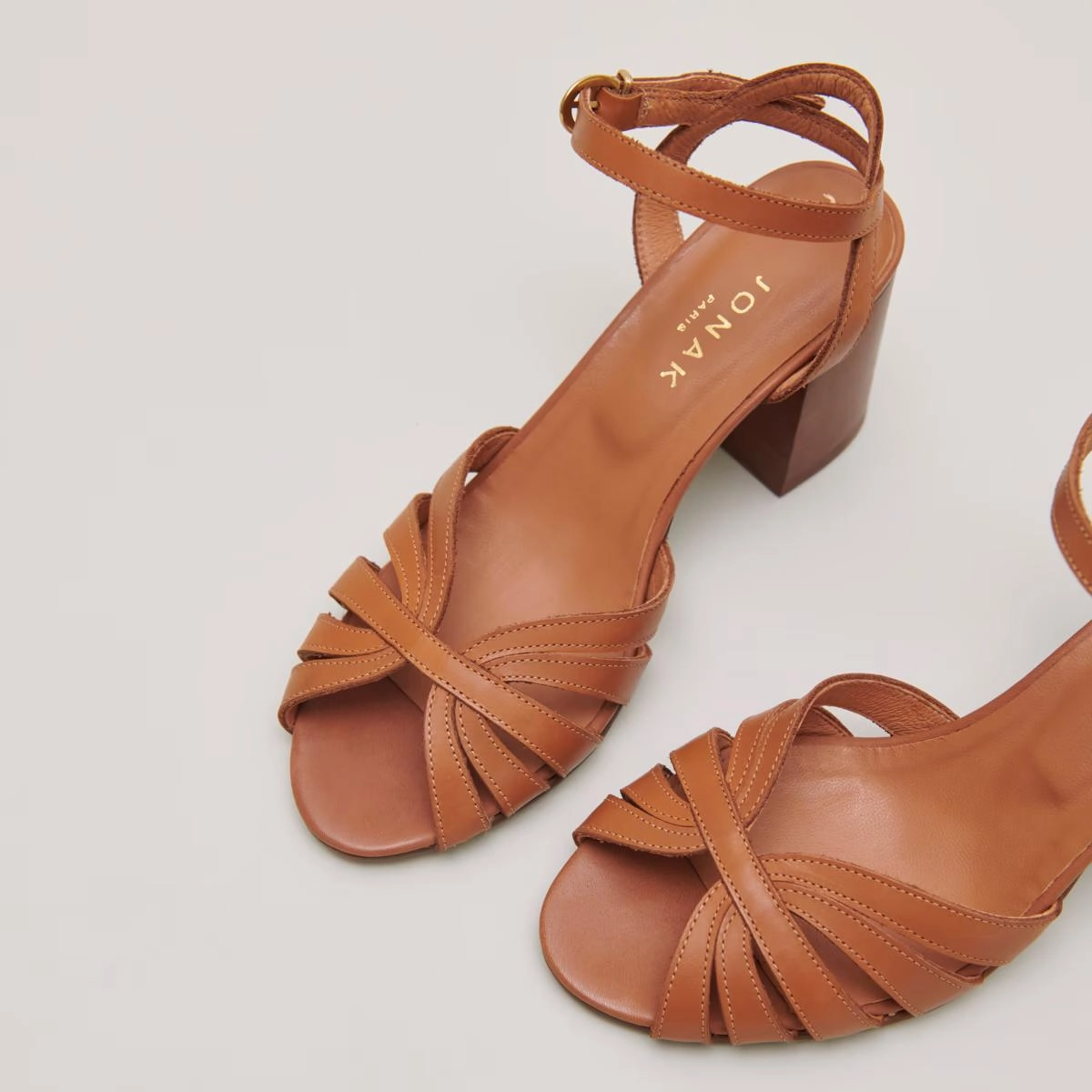 264- Debacq Cuir Camel Stylish Footwear