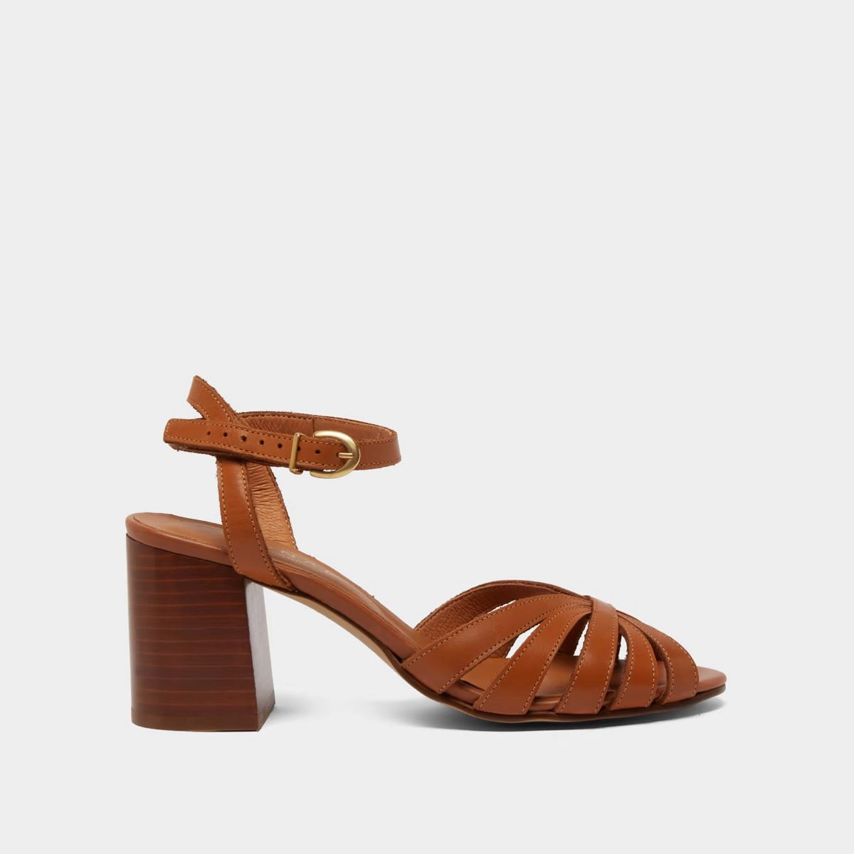 264- Debacq Cuir Camel Stylish Footwear