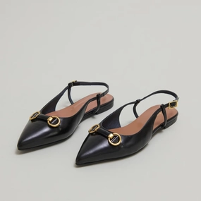 264- Dedicace Cuir Noir Jonak women's stylish shoes with modern design