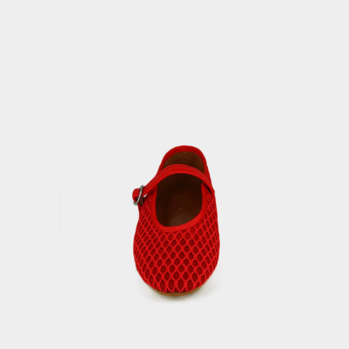 264- Deesse Bis Mesh/cuir Rouge-rouge-Vif Stylish Footwear