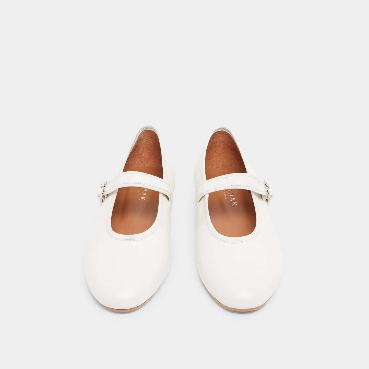 264- Deesse Cuir Ecru Stylish Footwear