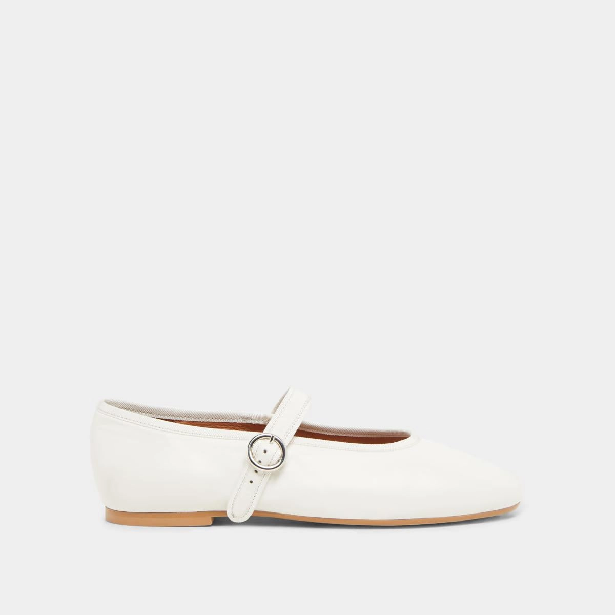 264- Deesse Cuir Ecru Stylish Footwear