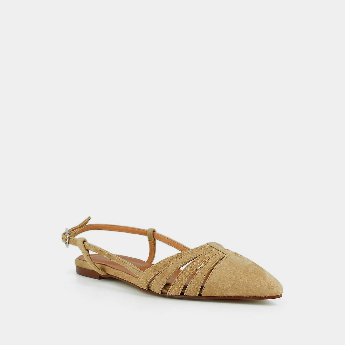 264- Delicatesse Velours Camel Stylish Footwear