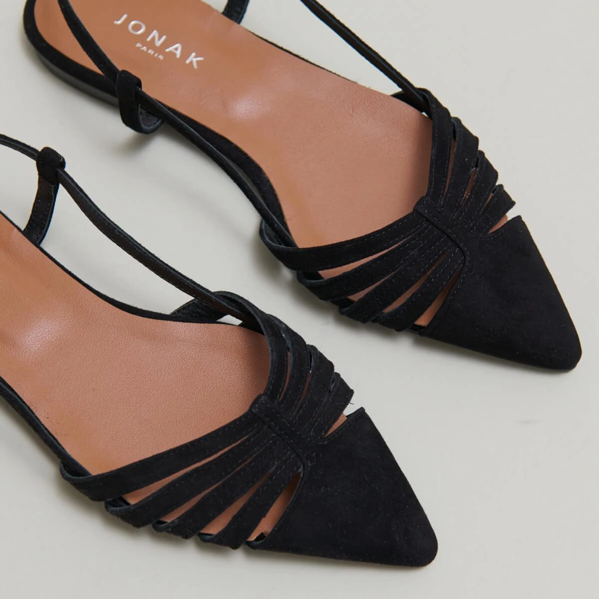 264- Delicatesse Velours Noir Stylish Footwear