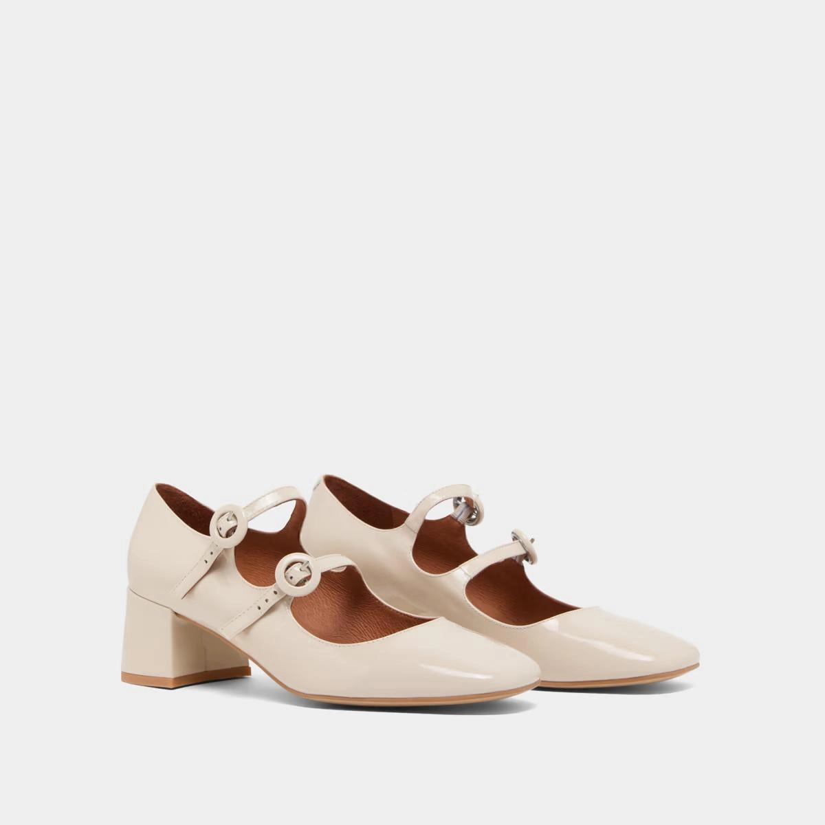 264- Delou Vernis Ecru Stylish Footwear