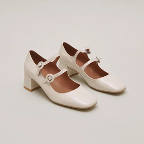264- Delou Vernis Ecru Jonak women's stylish shoes with modern design
