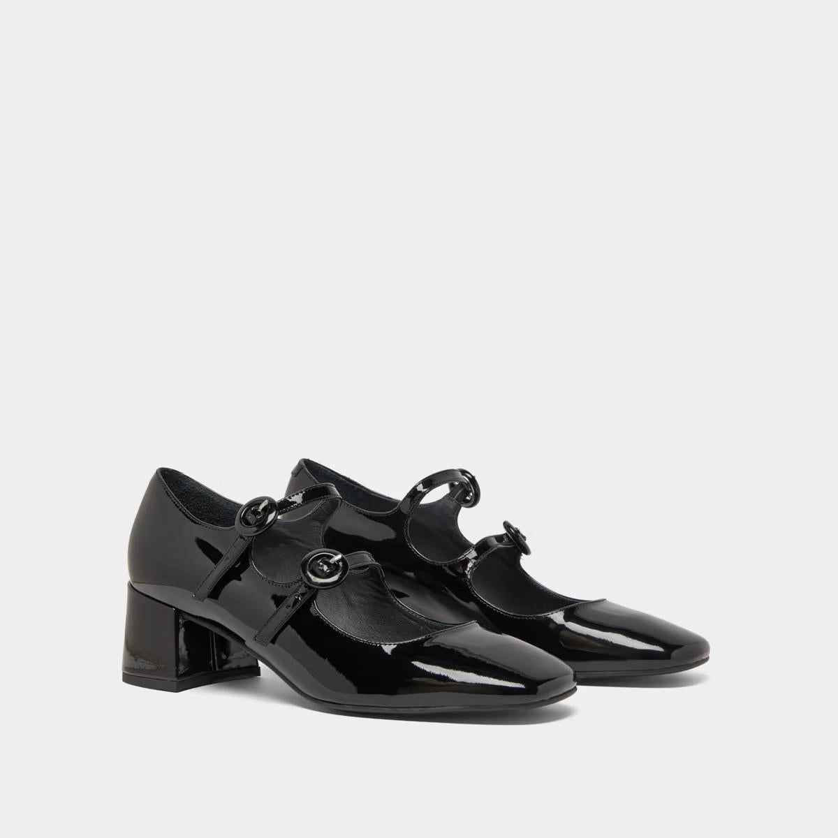 264- Delou Vernis Noir Stylish Footwear