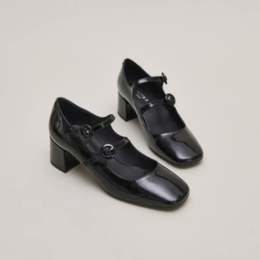 264- Delou Vernis Noir Jonak women's stylish shoes with modern design