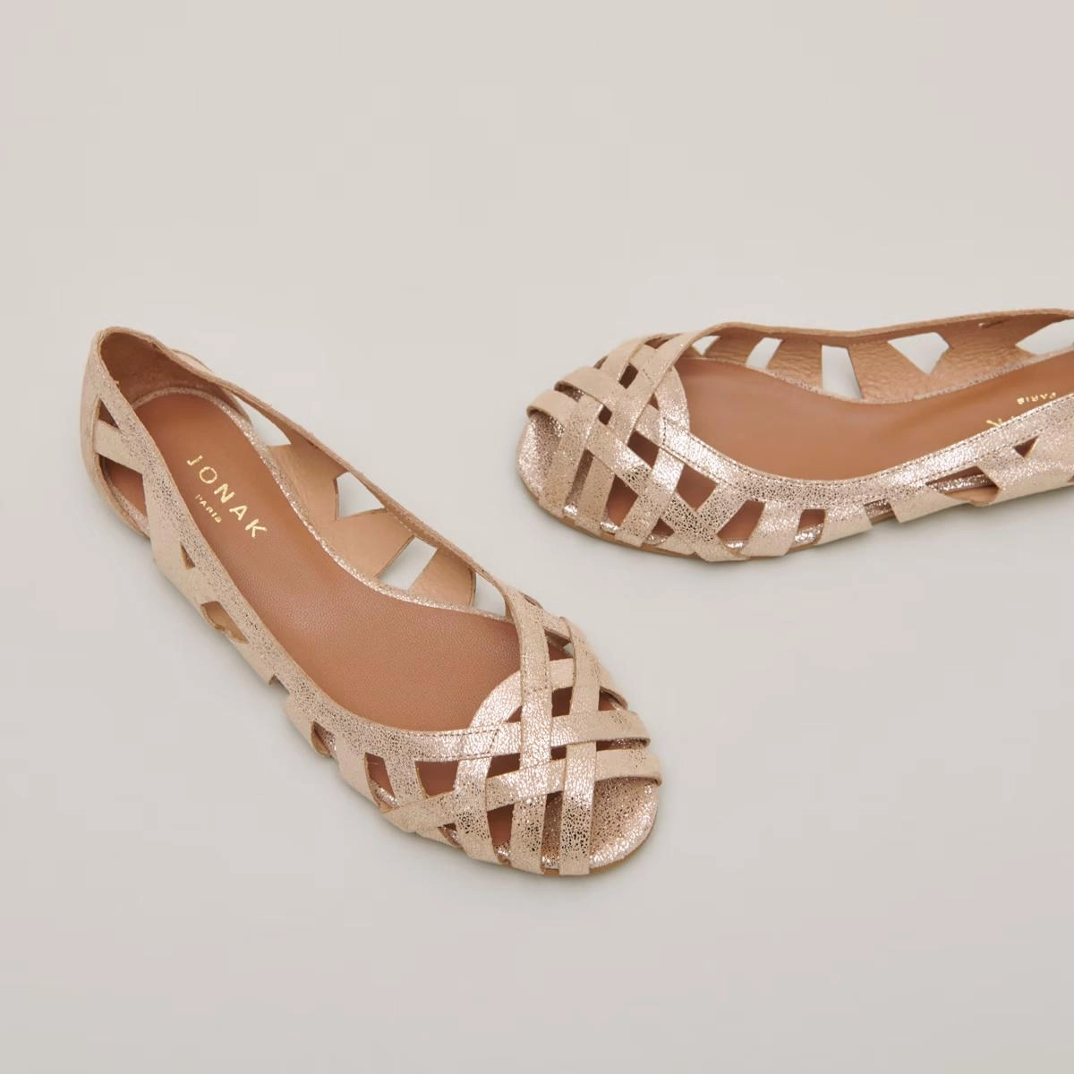 264- Deray Croute Laminee Platine Stylish Footwear