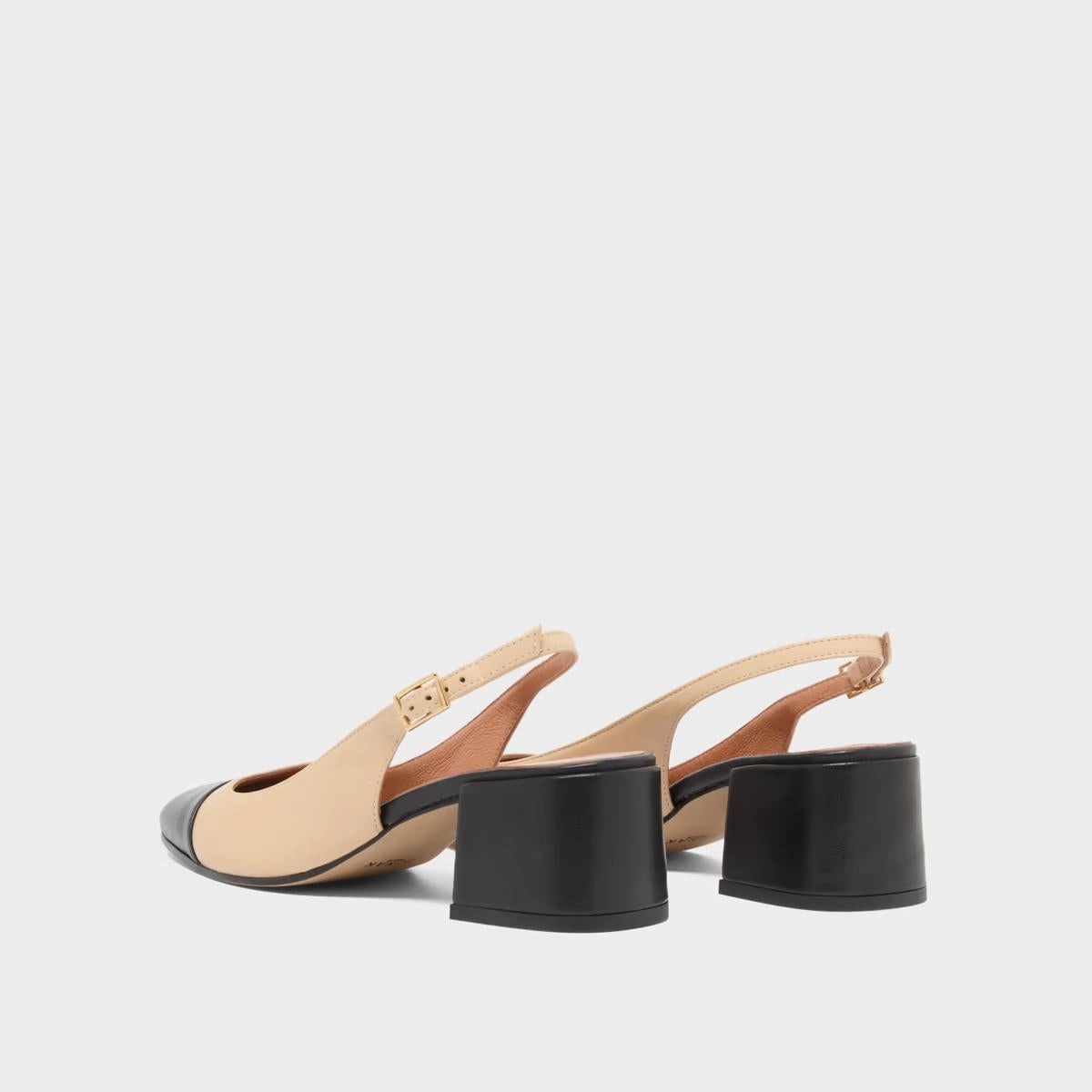264- Dhapon Cuir/cuir Noir-beige Stylish Footwear