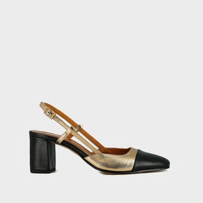 264- Dhapop Cuir/cuir Noir-platine Jonak women's stylish shoes with modern design
