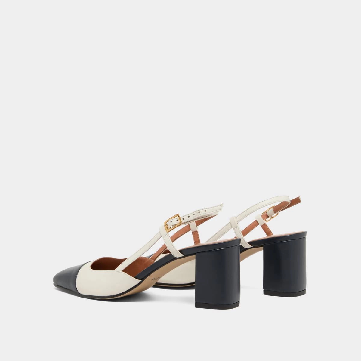 264- Dhapop Cuir Marine-ecru Stylish Footwear