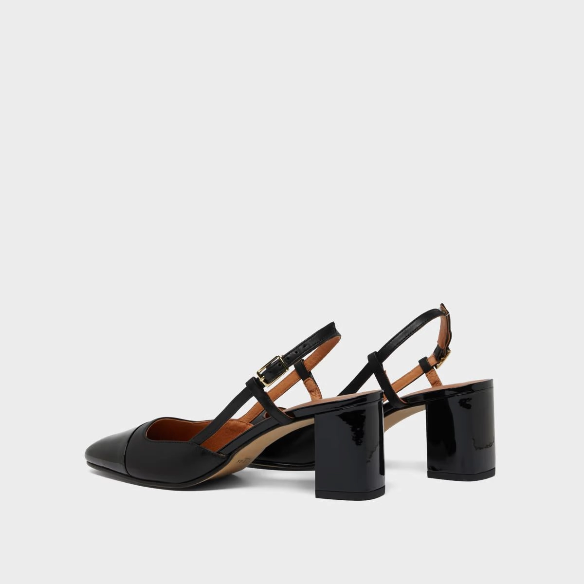 264- Dhapop Vernis/cuir Noir-noir Stylish Footwear