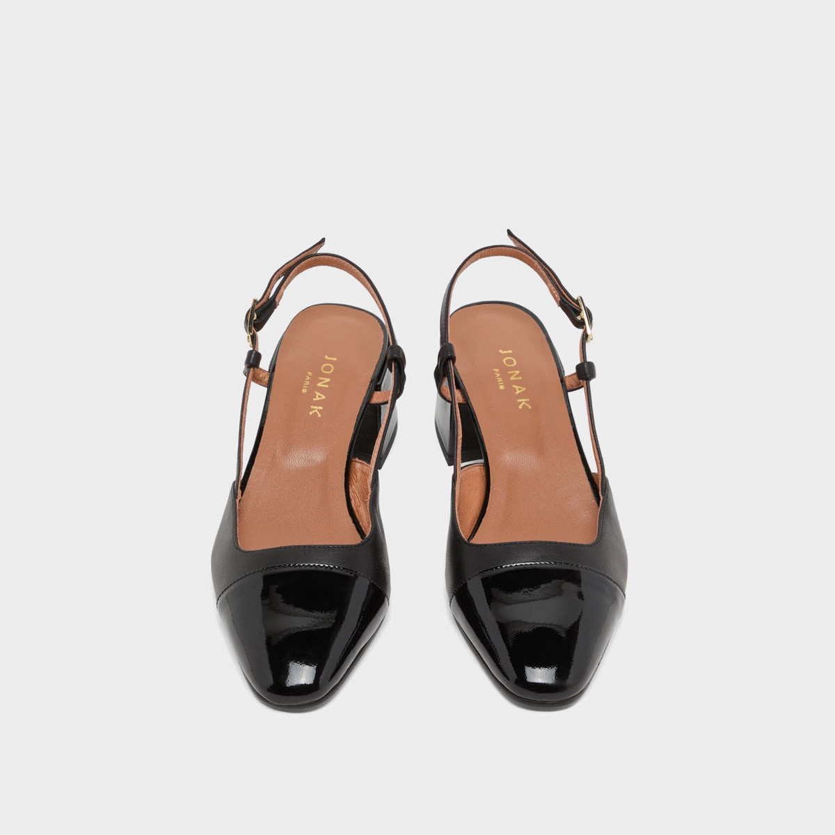 264- Dhapopy Vernis/cuir Noir-noir Stylish Footwear