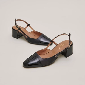 264- Dhapopy Vernis/cuir Noir-noir Jonak women's stylish shoes with modern design