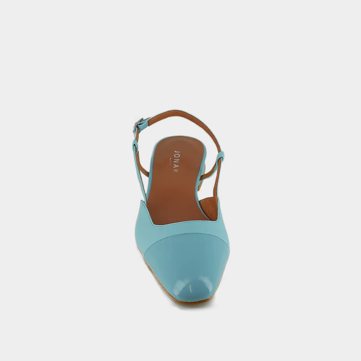 264- Dhapou Vernis/cuir Bleu-Ciel-bleu-Ciel Stylish Footwear