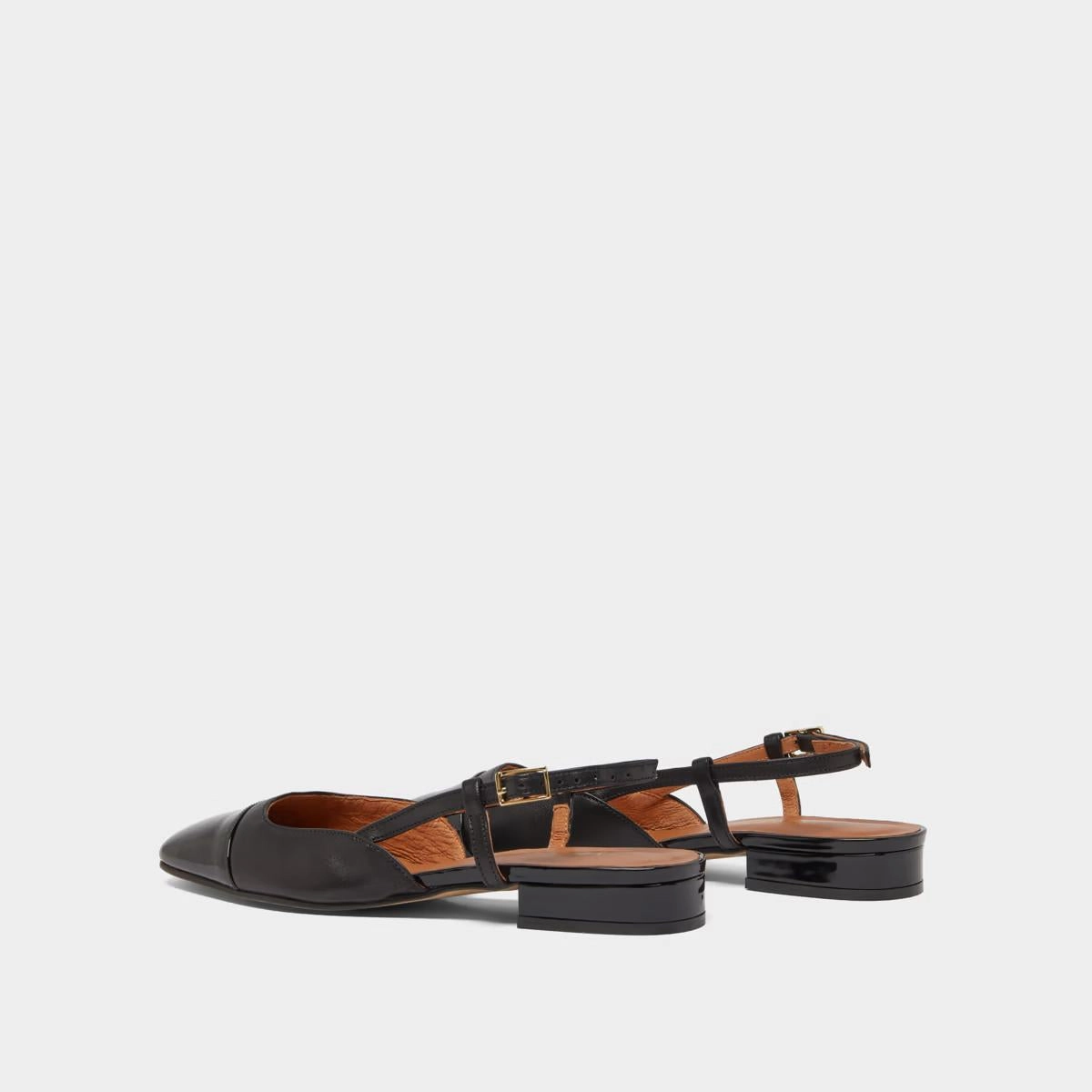 264- Dhapou Vernis/cuir Noir-noir Stylish Footwear