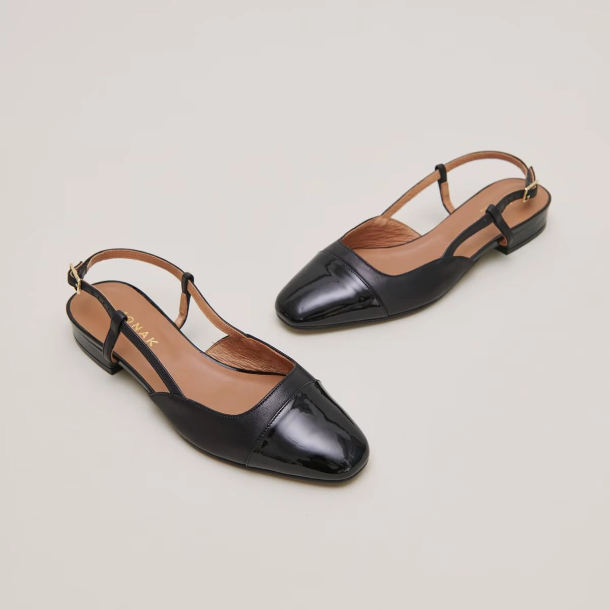 264- Dhapou Vernis/cuir Noir-noir Jonak women's stylish shoes with modern design