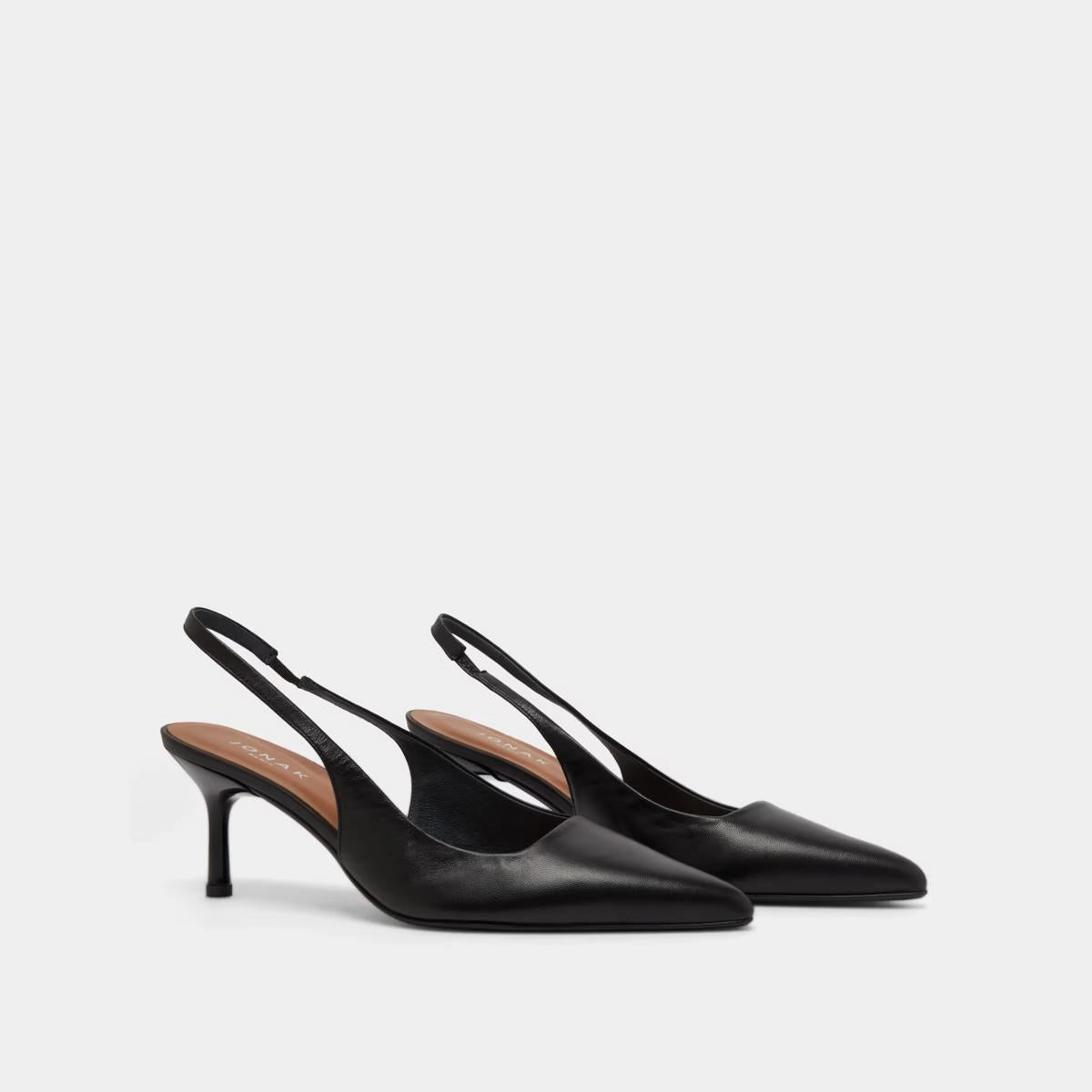 264- Diamantine Cuir Noir Stylish Footwear