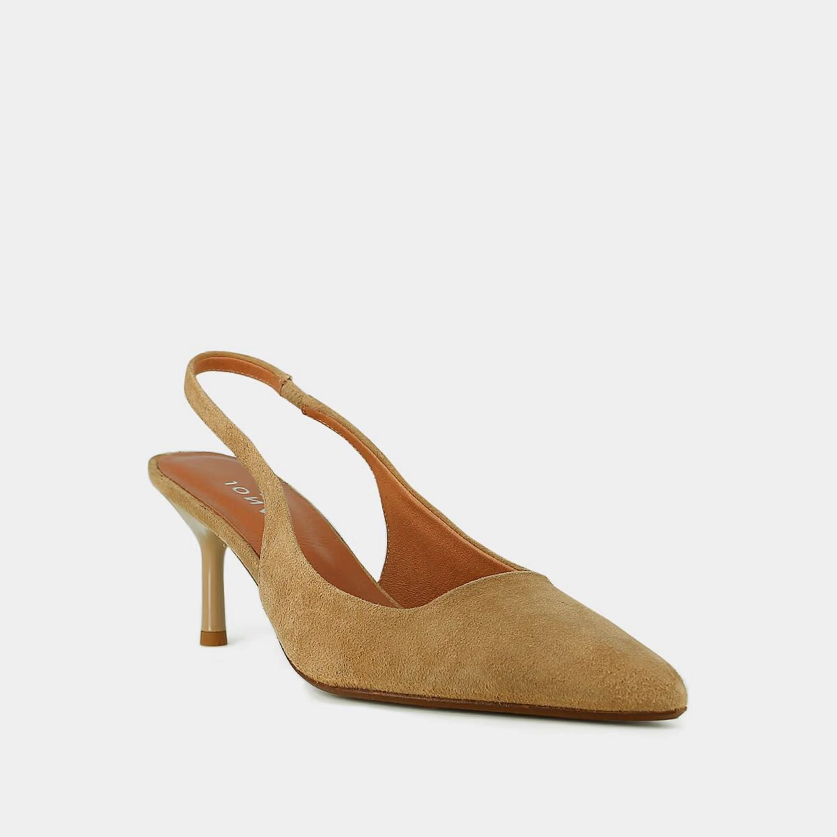 264- Diamantine Velours Camel Stylish Footwear