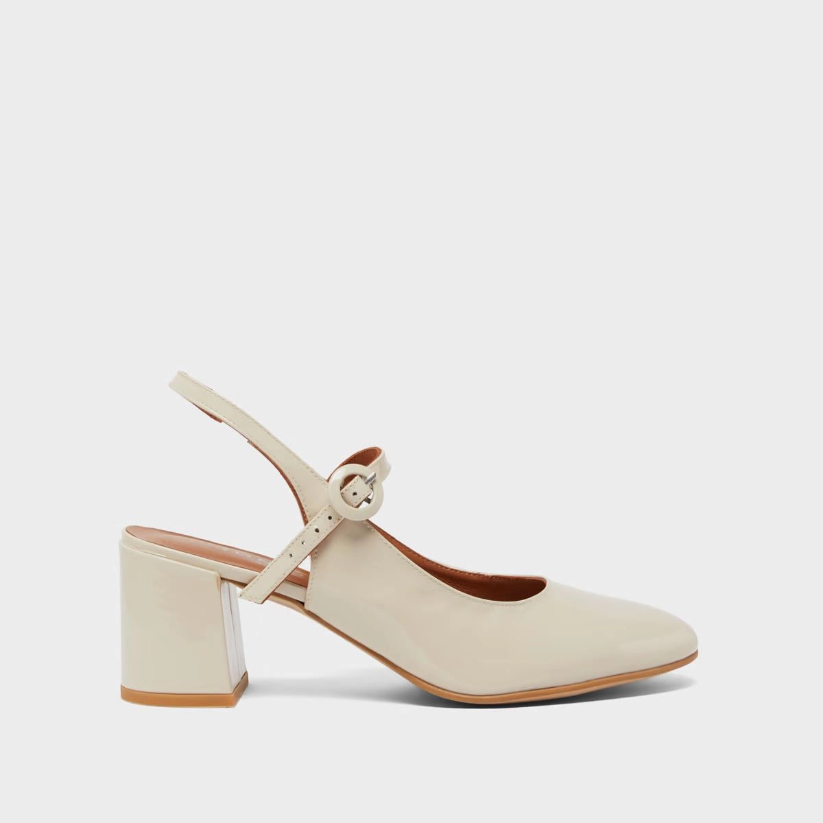264- Dollar Vernis Ecru Stylish Footwear