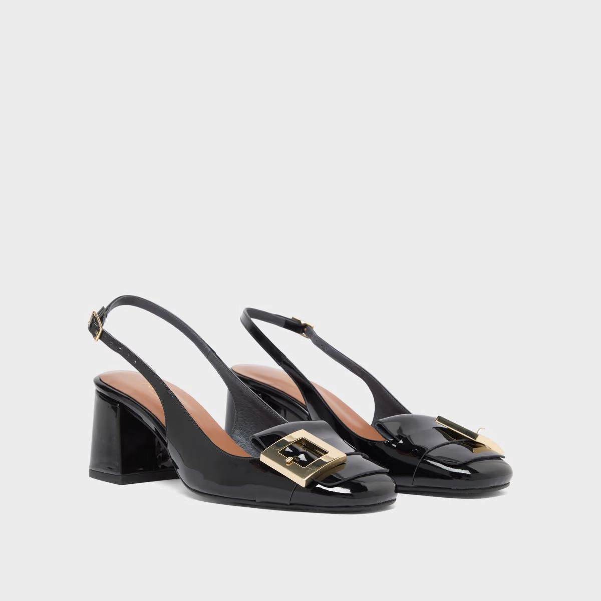 264- Dolma Vernis Noir Stylish Footwear