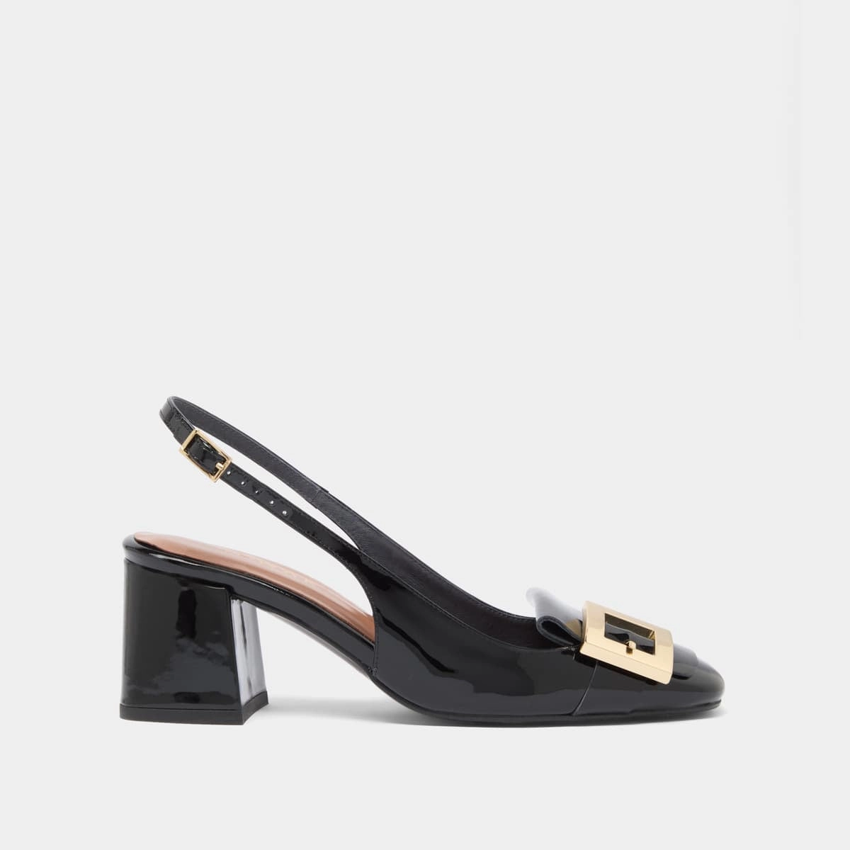 264- Dolma Vernis Noir Stylish Footwear