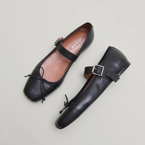 264- Dominante Cuir Noir Jonak women's stylish shoes with modern design
