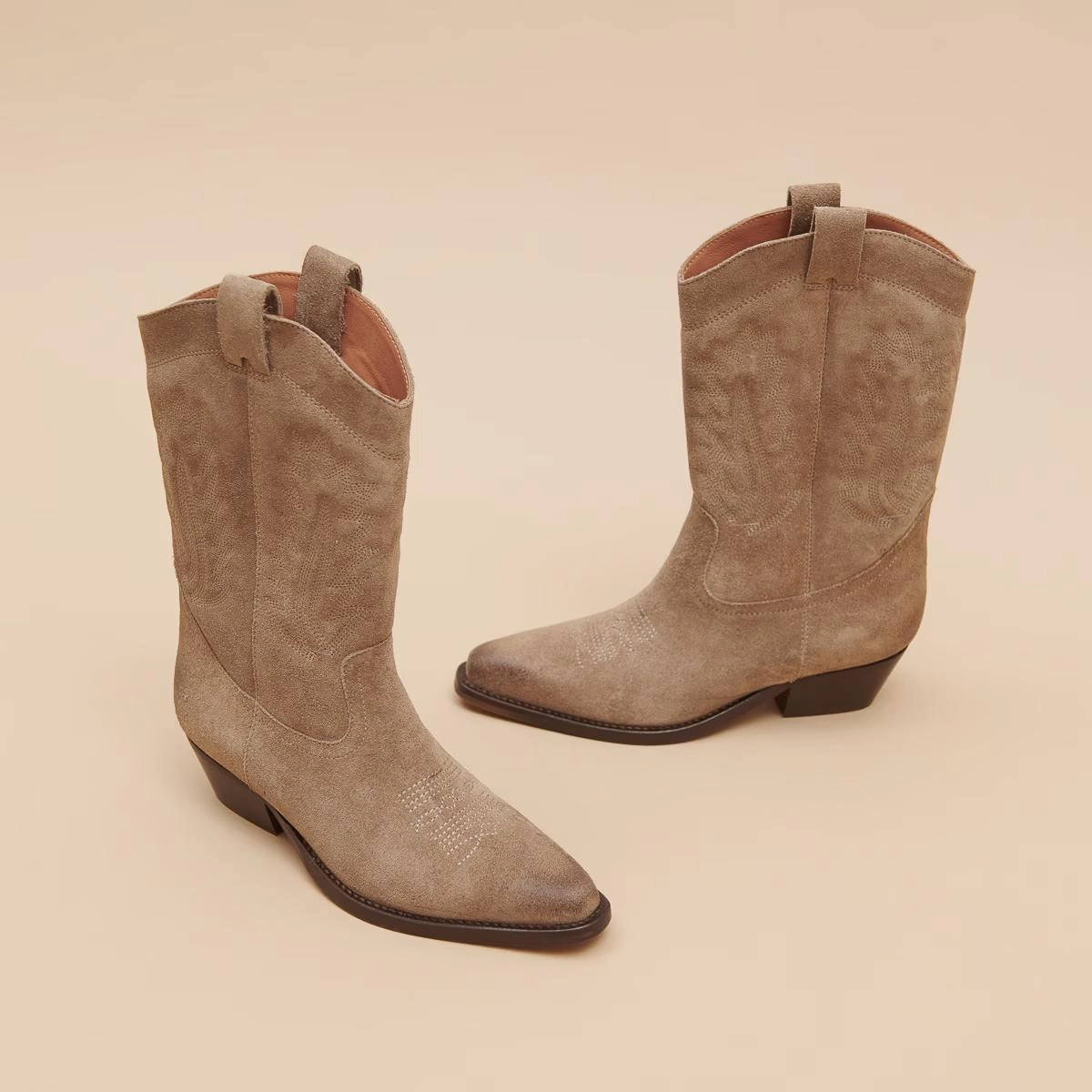264- Donatella Croute Taupe Stylish Footwear