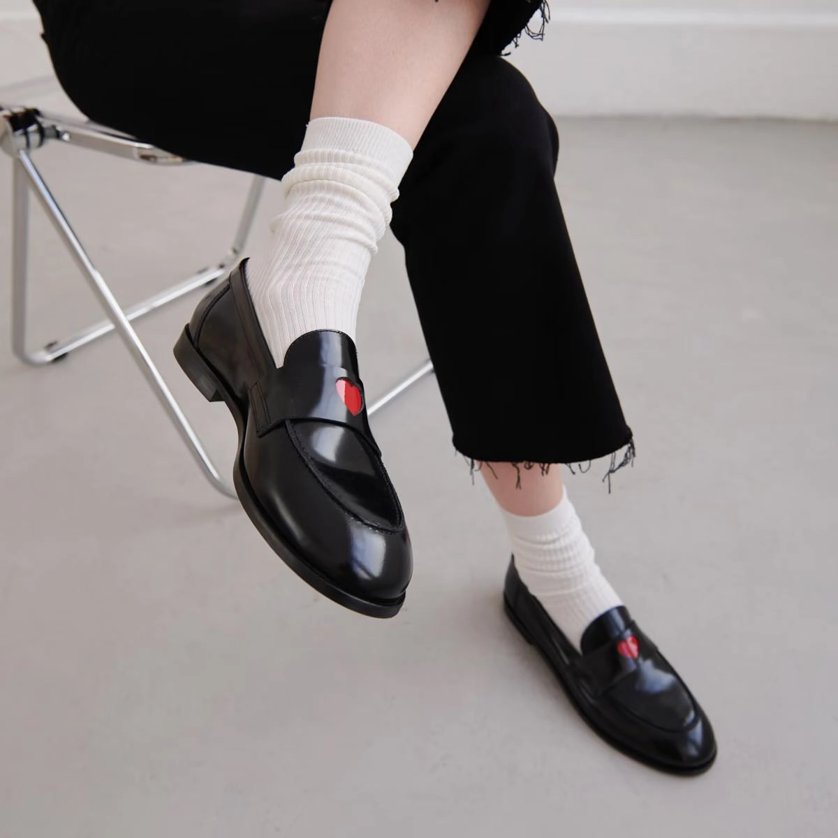 264- Donjuan Cuir Glace Noir Stylish Footwear
