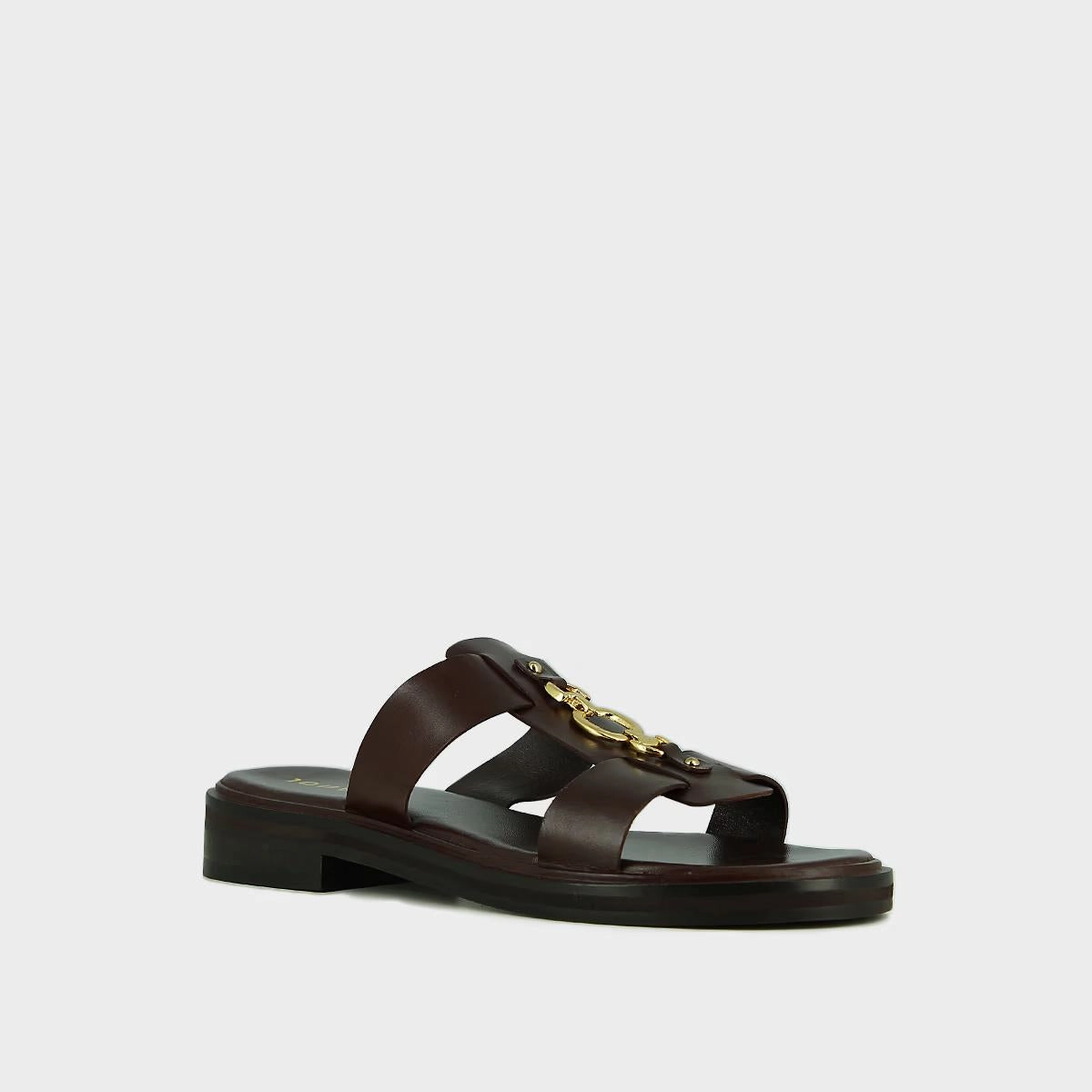 264- Dop Cuir Marron-Fonce Stylish Footwear