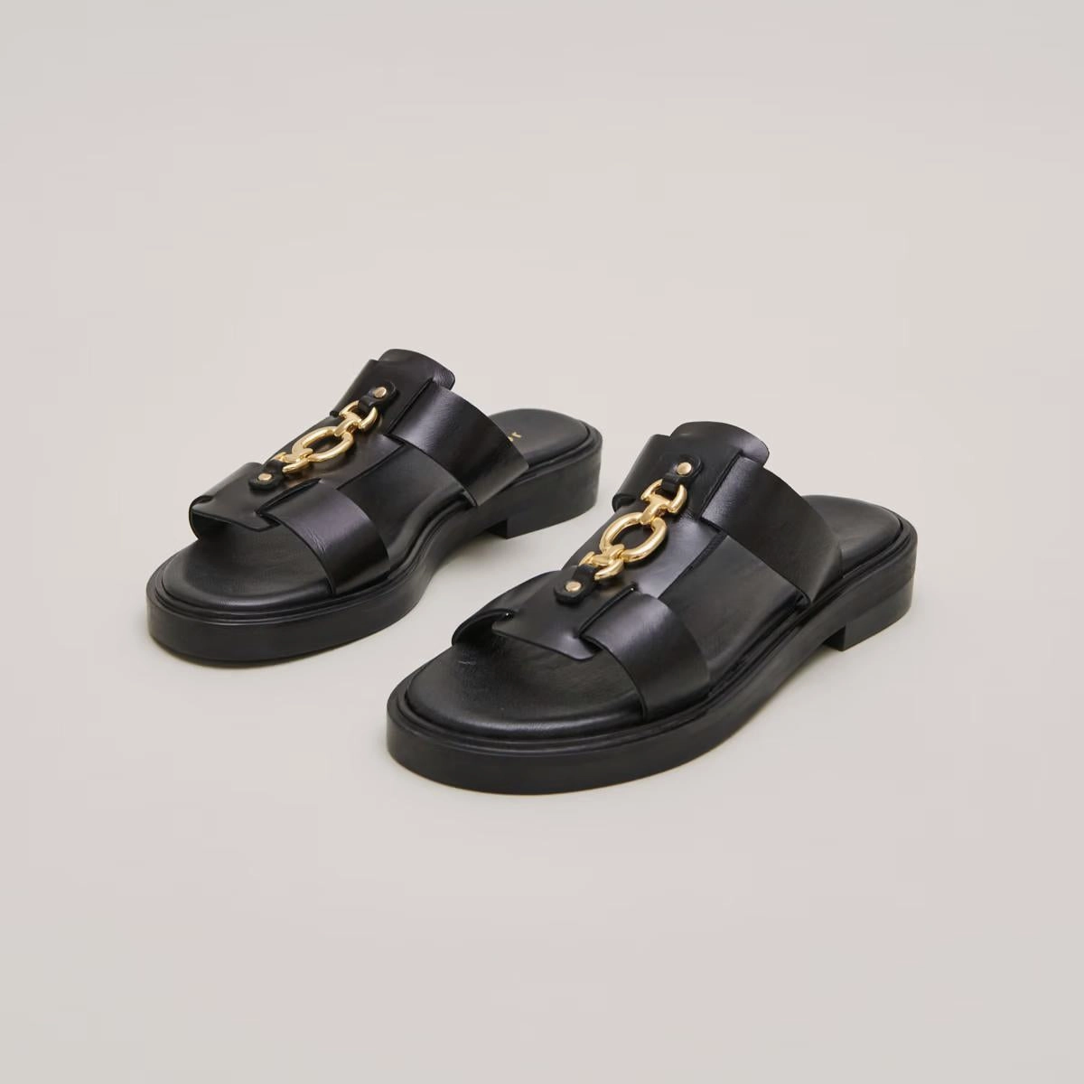264- Dop Cuir Noir Stylish Footwear